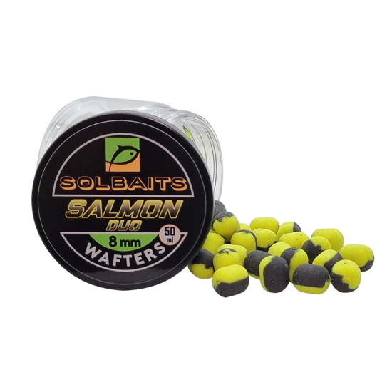 SOLBAITS Salmon Duo Wafters 8mm Black/Yellow 50ml